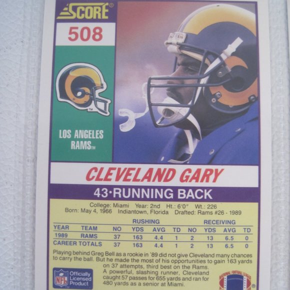 Lot of 6 LOS ANGELES & ST LOUIS RAMS Player Cards - Picture 6 of 12